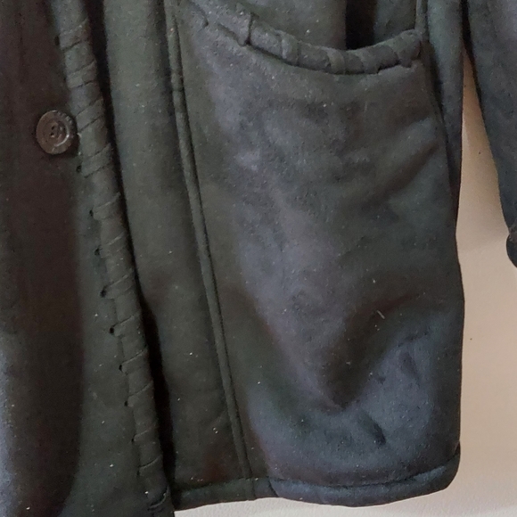 Black Suede Coat - Picture 4 of 7